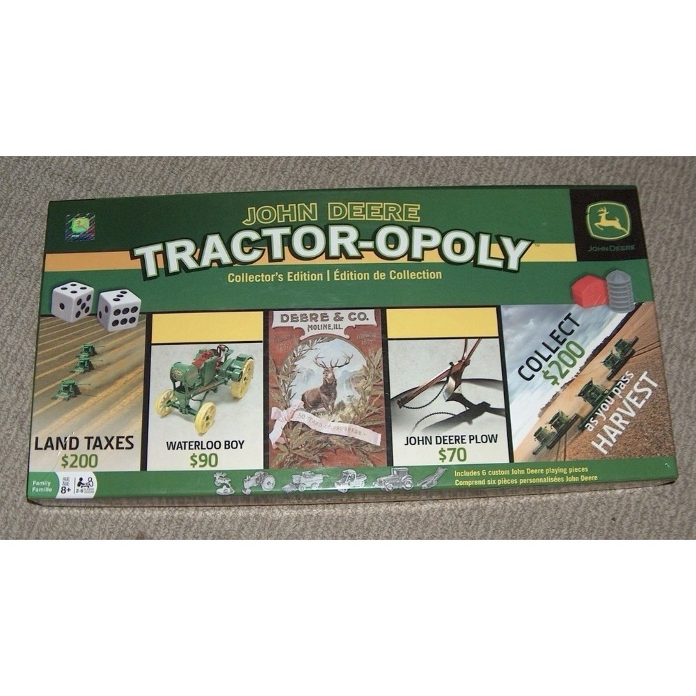 John Deere TRACTOR OPOLY Monopoly Collectors Edition 2016 UNPLAYED